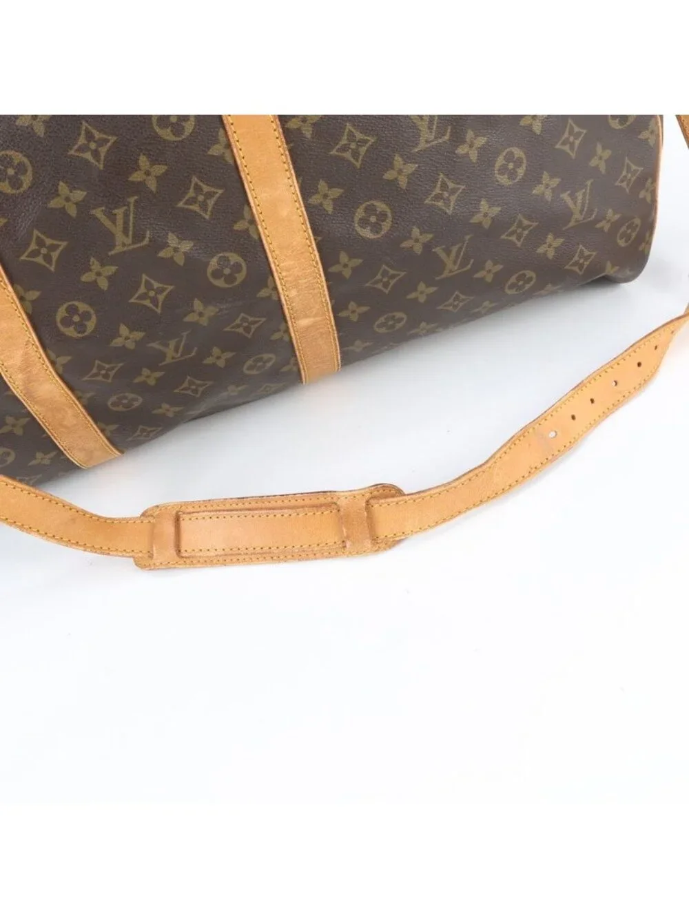 Louis Vuitton Monogram Keepall Bandouliere 60 Leather 2-Way Boston Bag Crossbody